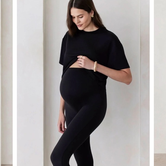Bumpsuit NWT Black Maternity Leggings - Picture 4 of 5